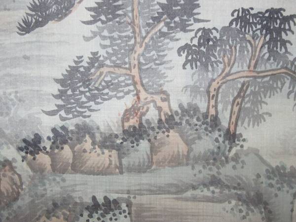 ✨絹本山水大立軸✨ ys7406247; 宗sou 翠波筆 彩色山水 肉筆絹本掛軸（共箱）【道】 : お