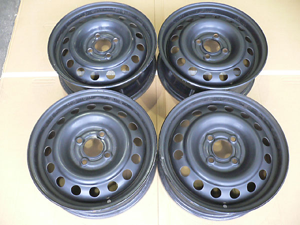 S-1236) K12マーチ純正スチール 鉄 14x5J(+45)PCD100 4本