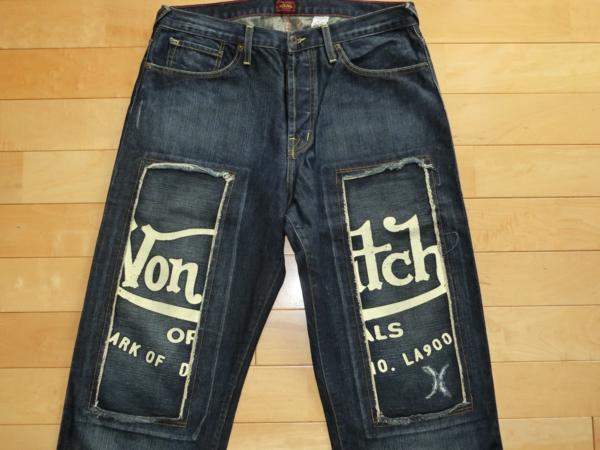 Von デニム Dutch Y2K ジーンズ ロゴワッペン付き VONDUTCH ボンダッチ