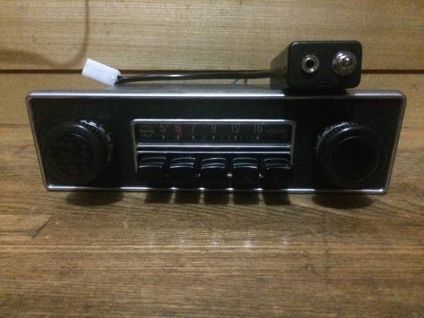 空冷 ラジオ 旧車 調整済 ビートル 外部端子入力 vw ヤナセ純正