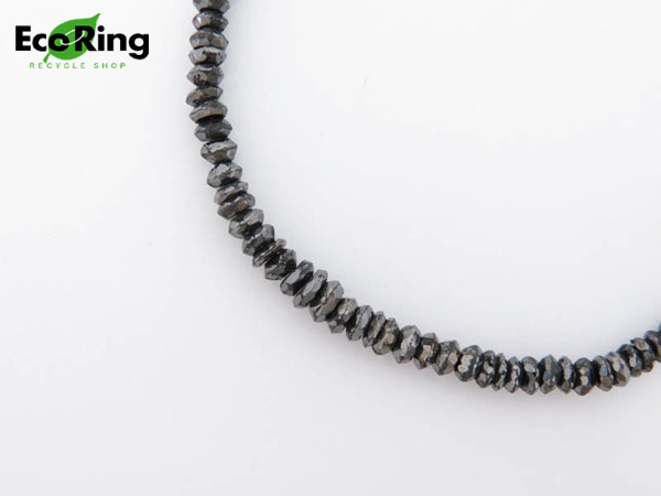 ブラックダイヤモンド リング 1円 美品 K18 0.5 フルエタニティ K18WG 