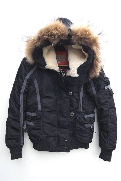 美品アヴィレックスAVIREX N-2Bラクーン毛革ミリタリーコート黒