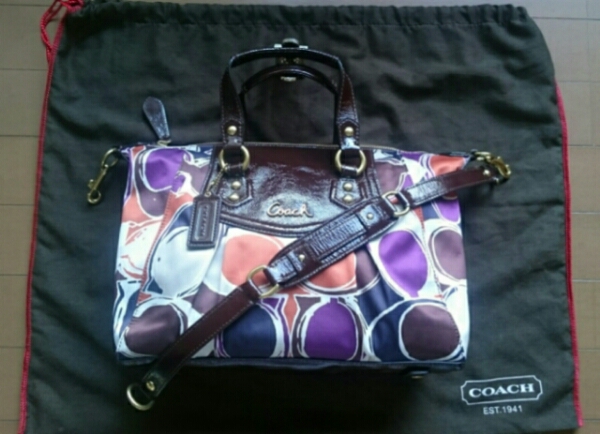 極！美品【送料無料】秋☆COACH/コーチ☆２Wayバッグ
