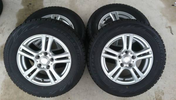 205/65R15 ブリジストン ブリザック レボGZ weds 5穴アルミ