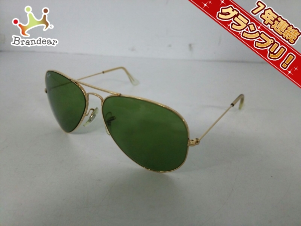 レイバン サングラス 美品 - グリーン×ゴールド B&L Ray-Ban