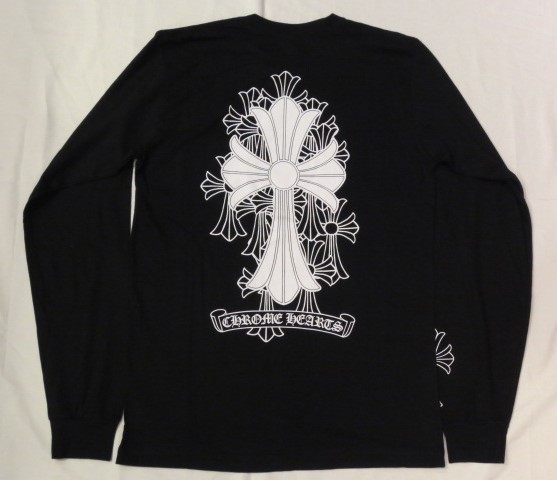 クロムハーツ ポケット付き ロングTシャツ 黒 M 国内正規 /17314