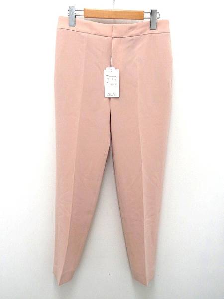 トゥモローランド スラックスパンツ シンプル 36 ピンクベージュ