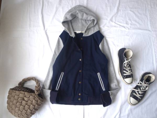 ユナイテッドアローズ green label relaxing フード付スタジャン