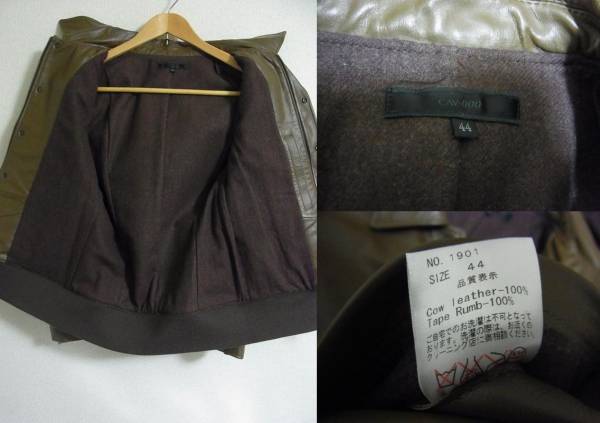SENCE掲載★CAV-000★レザー フライトジャケット 44★