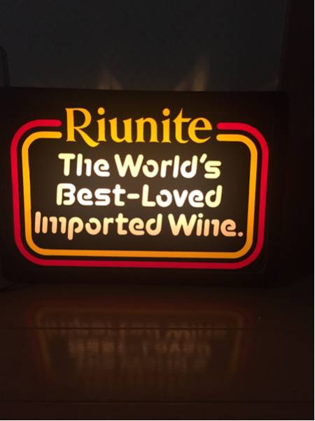 ヴィンテージ 80年代 Riunite 電光看板 照明 Riunite ヴィンテージ 80年代 電光看板 照明 公式通販 インテリア照明