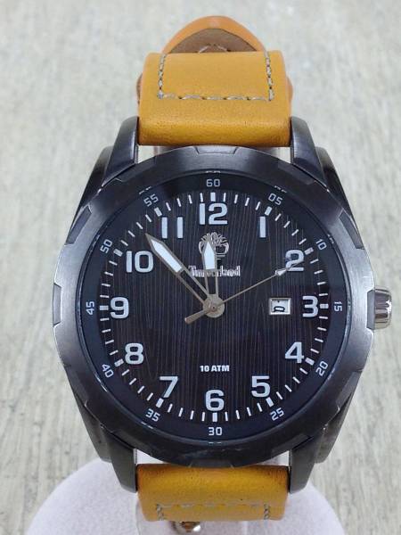 Timberland◆腕時計/アナログ/3針/ラウンド/BLK【中古】