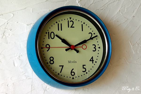 壁掛け時計 ClassicRound BL ( シンプル レトロ 壁かけ時計 )121