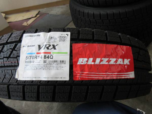 175/70R14インチBRIDGESTONE BLIZZAK VRX冬4本☆格安新品未使用 新未
