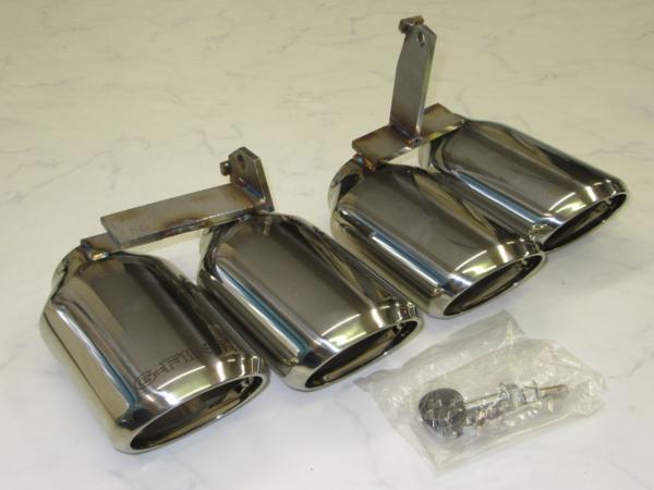 30プリウス用G-FINE左右デュアル出し風マフラーカッター未使用-1