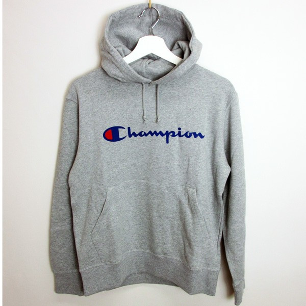 チャンピオン クラッシックロゴ パーカー グレー J117 M