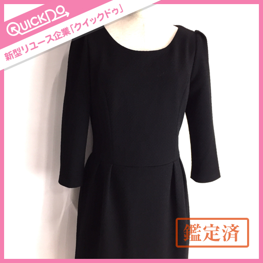 1円 デビュードフィオレ ポリ 100％ 七分袖 ワンピース 38