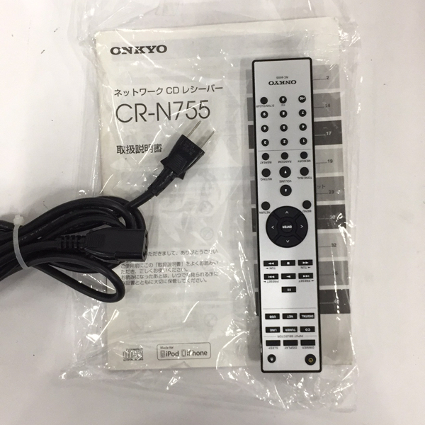 オンキョー CR-N755 ネットワーク CDレシーバー 通電確認済 タイトル