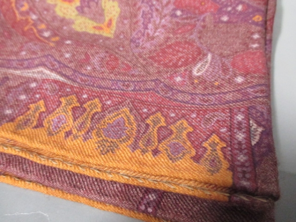 エトロ ストール(ショール) 美品 ボルドー×マルチ ETRO ジャンル