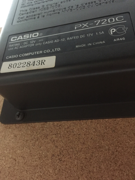 CASIO/電子ピアノ PX-720C プリヴィア