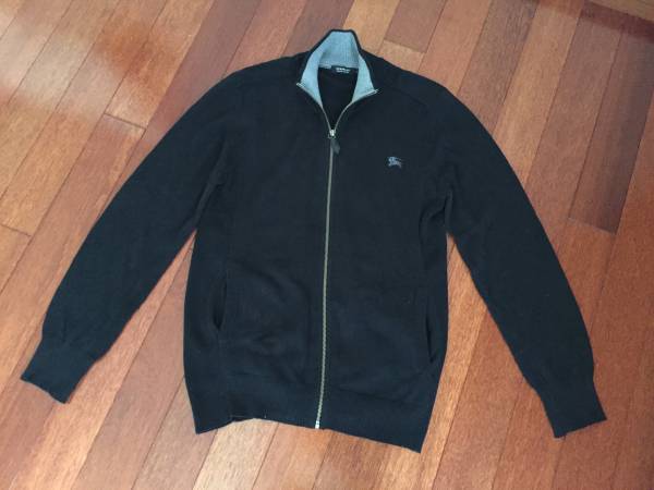 90%OFF:BURBERRY BLACK LABEL 黒 ジップアップ秋冬物 サイズ３