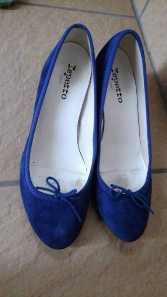 レペット パンプス 38　スウェード　ジゼル　ブルー