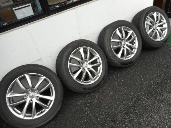 10401　日産純正V36スカイライン7.5J-17・BS225/55　中古