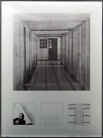 【特選】磯崎新メタルフォト　「内部風景2カトルマル精神病院」