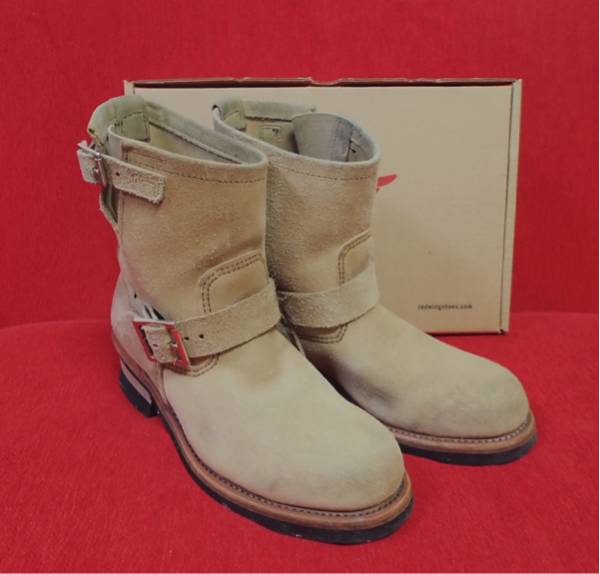美品 レッドウィング2965 USA製 7.5D 25.5cmエンジニア スエード 美品 レッドウィング2965 USA製 7.5D 25.5cmエンジニア スエード