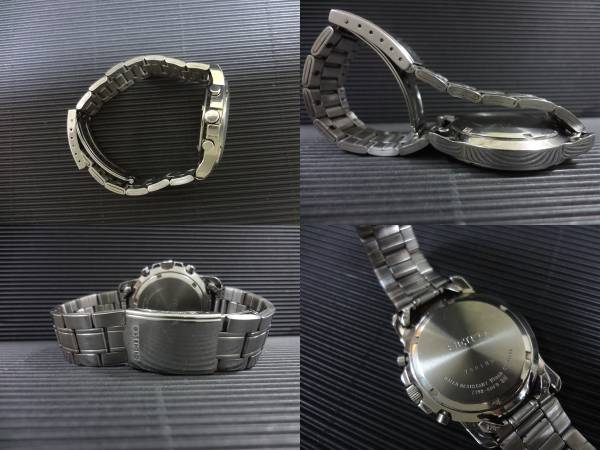 □□SEIKO セイコー クロノ デイト 腕時計 7T92-0BF0 ジャンク 稼働品 