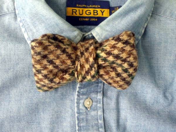 【NEW & LINGWOODxEDIFICE】ツイードガンクラブチェックボウタイ