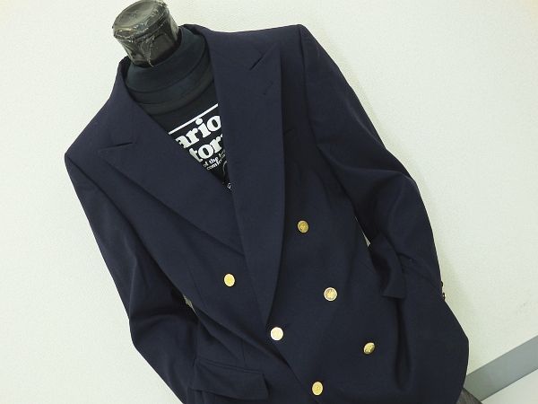 Burberrys テーラードジャケット ダブル 紺ブレ 金ボタン バーバリー