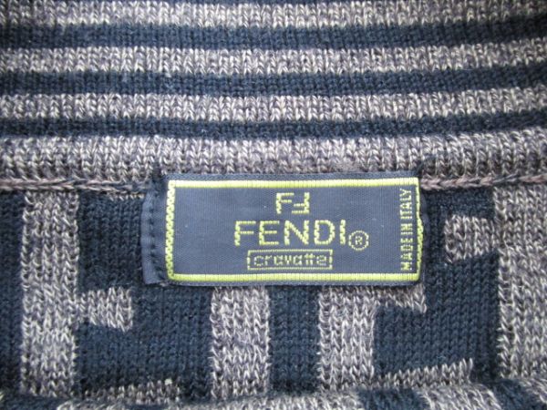 FENDIフェンディ ズッカ柄 長袖タートルネック ニット イタリア FENDI