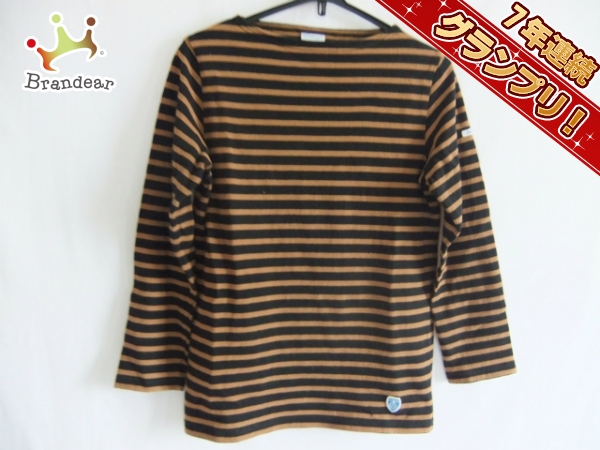 オーシバル チュニック 1 レディース 黒×ブラウン ボーダー