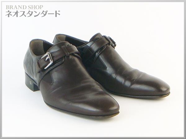 1円～ ルイ・ヴィトン ダミエ ビジネスシューズ 茶 5 1/2M