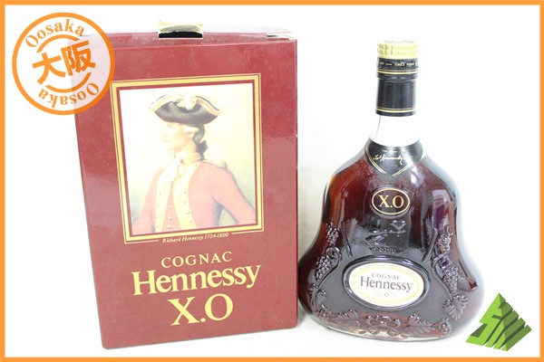 ◇注目! ヘネシー XO 金色キャップ クリアボトル 箱付 700ml I ◇注目