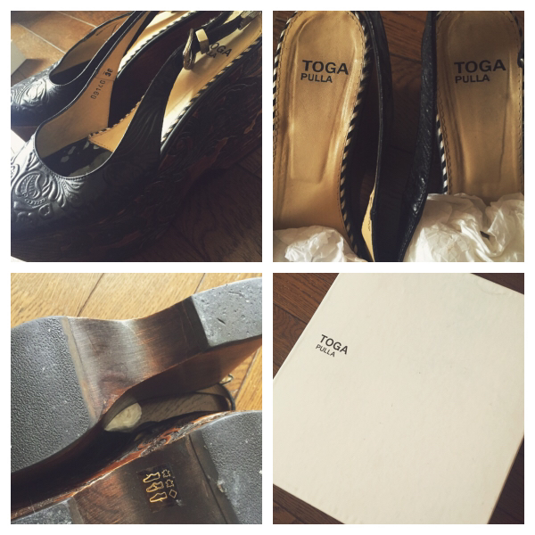 TOGA トーガ togapulla 靴 shoes ヒール サボ 24.5 38 美品