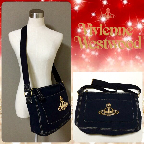 美品 袋＆タグ付 Vivienne Westwood BIGオーブ ショルダーバッグ