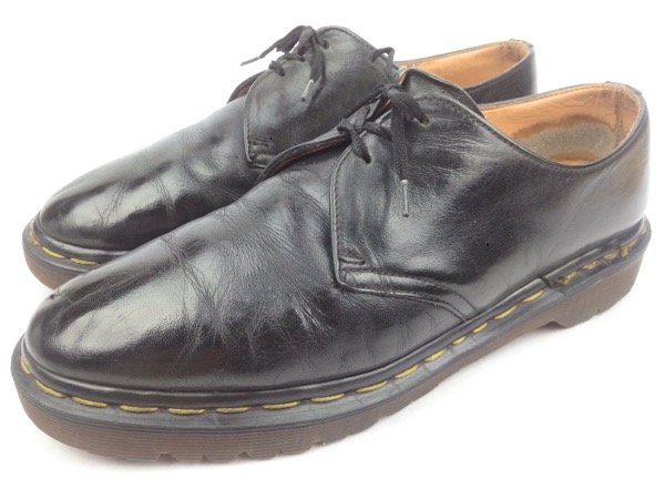 英国製 ドクターマーチン 3ホールシューズ 黒 ブラック UK8 27cm