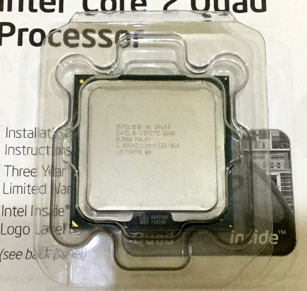 Intel Core2 QUAD Q9650 3.00GHz LGA775 FSB1333 動作品 CPU Core2