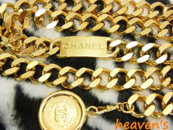 ◆CHANEL ゴールドチェーンベルト 太さ1.7cm 値下げSALE♪
