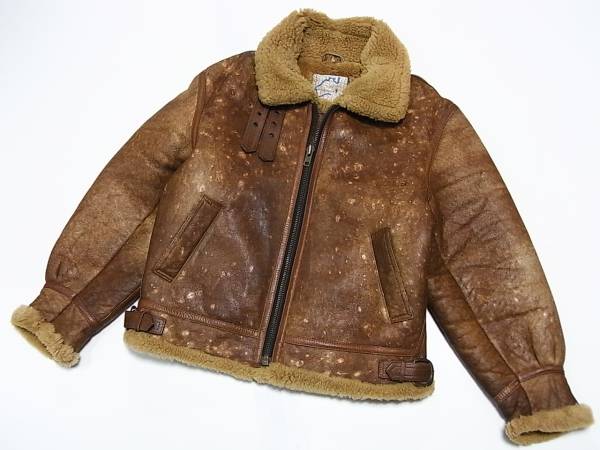 防寒 B-3 テラ アウストラリス製 リアル ムートン ジャケット M