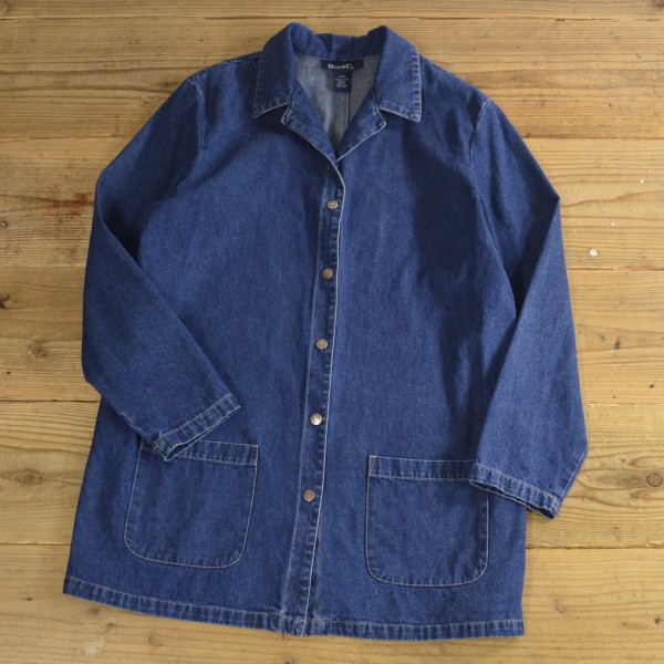 DENIM&COデニムコート ハーフコート インディゴメンズレディース