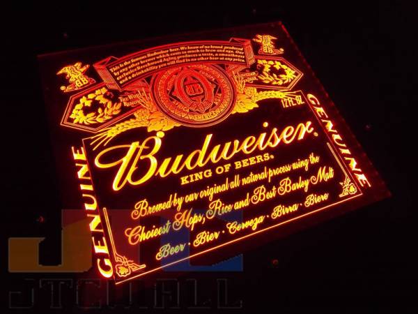 Budweiser バドワイザー KING OF BEERS LED 3D ネオン看板 ネオ