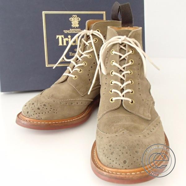 ◇トリッカーズ M5634 スエードブローグカントリーブーツ7 1/2