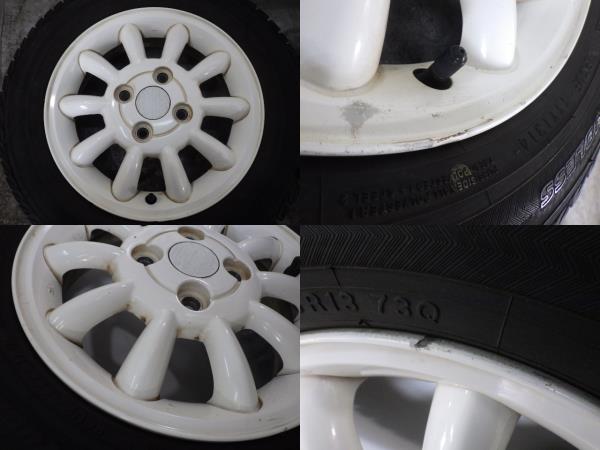スズキ純正 白アルミ 155/65R13 アイスガード 4B +45 4×100