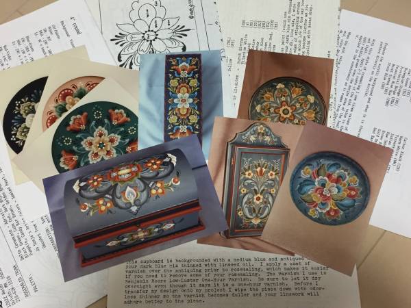 限定！トールペイント ローズマリング デザインパケット 8組