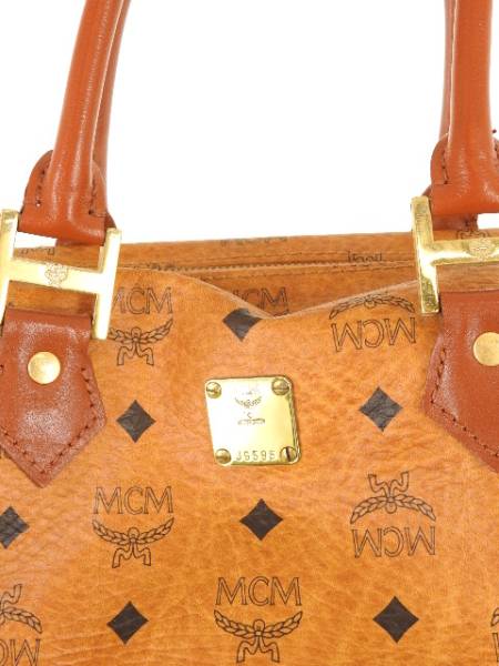 MCM エムシーエム ボストンバッグ ロゴ柄 2WAY ショルダーバッグ