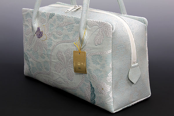 【京都きもの.com】　お洒落！弥栄織物 帯地使用　利休バック 18