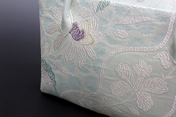 【京都きもの.com】　お洒落！弥栄織物 帯地使用　利休バック 18