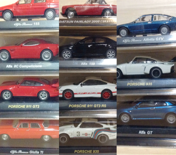 京商ダイキャスト ミニカー セット1/64alfaRomeo/PORSCHE/DATSUN